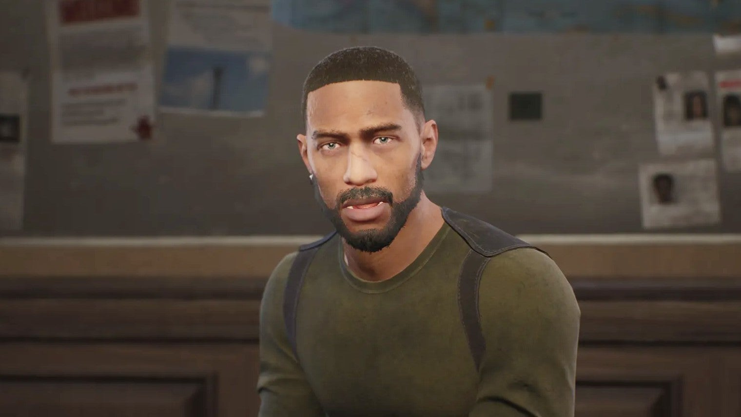 Screenshot from The Day Before showing an interaction with an NPC