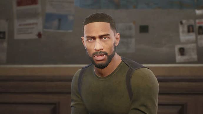 Screenshot from The Day Before showing an interaction with an NPC