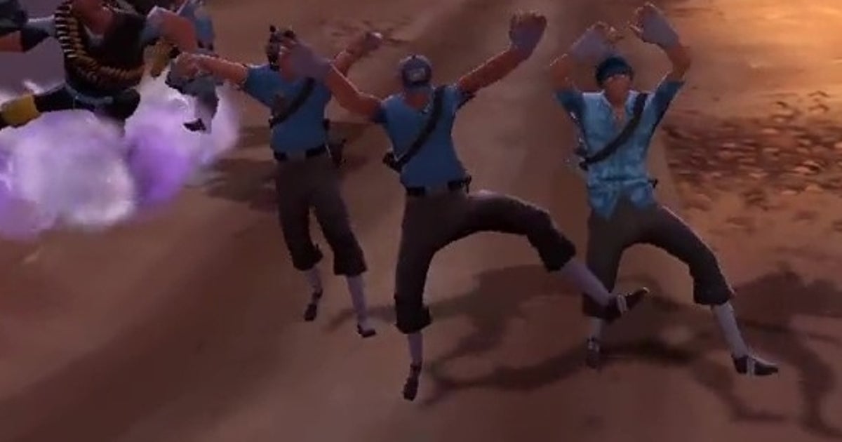 Tf2 Conga Line Team Fortress 2 players beat team of bots using a conga line ...