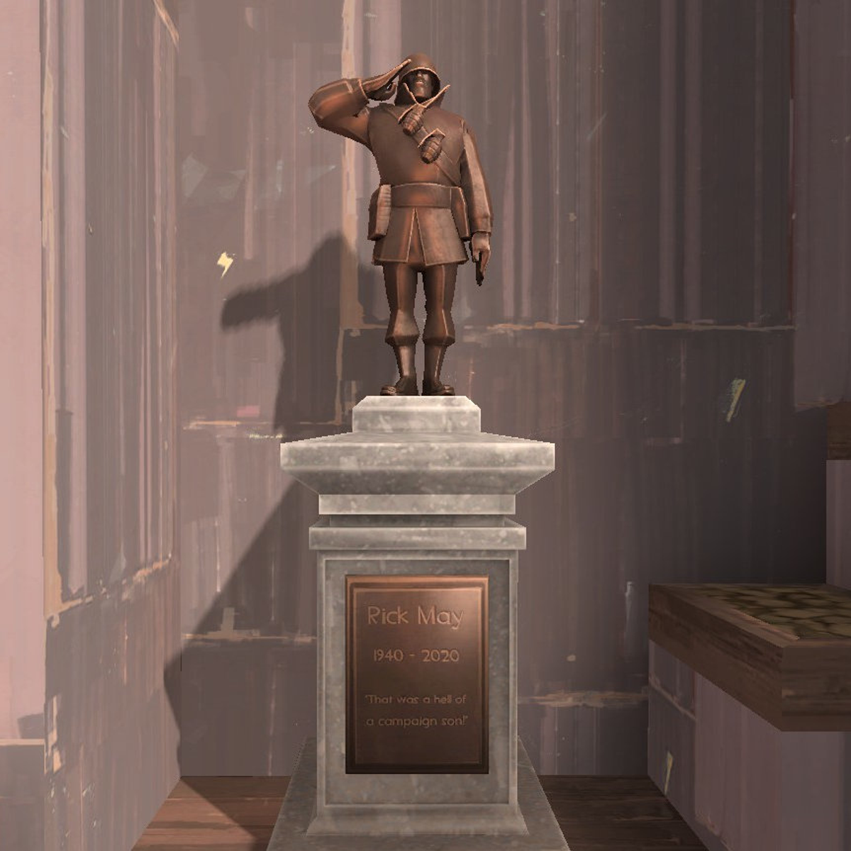 Valve pay tribute to Soldier actor Rick May with TF2 memorials | Rock Paper  Shotgun