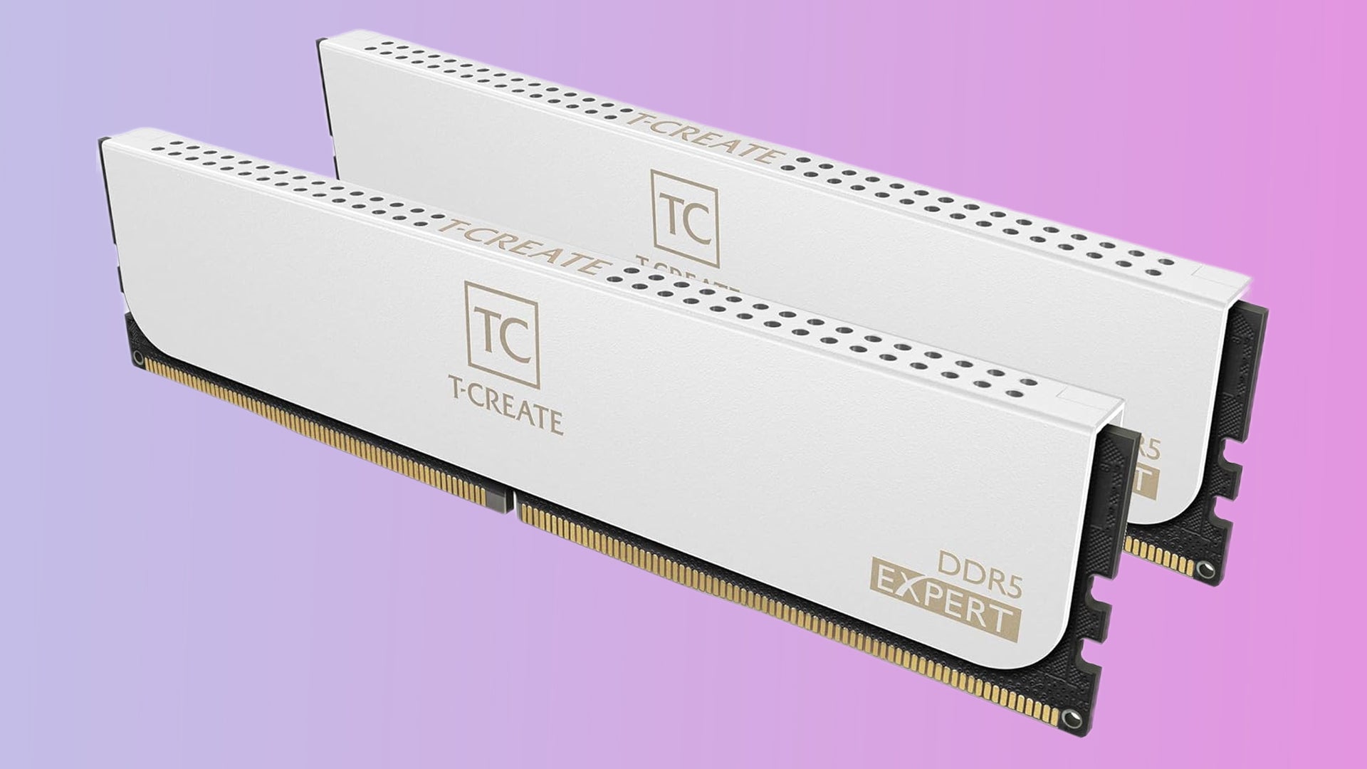 白色 DDR5 32GB (16✕2 GB) 6400MHz T-CREATE TEAMGROUP T-Create Expert CL32 Overclocking 10L DDR5 32GB