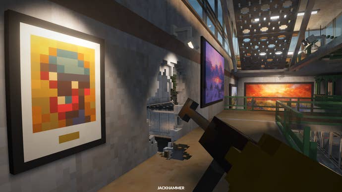 An art museum to rob in a Teardown: Art Vandals screenshot.