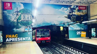 Zelda: Tears of the Kingdom toma conta da estação de metro Marquês de Pombal