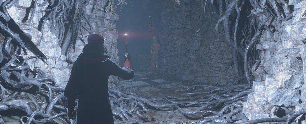 Hogwarts Legacy Geheimes Lager im Schloss Orientierungspunkte finden und das Gemälde öffnen