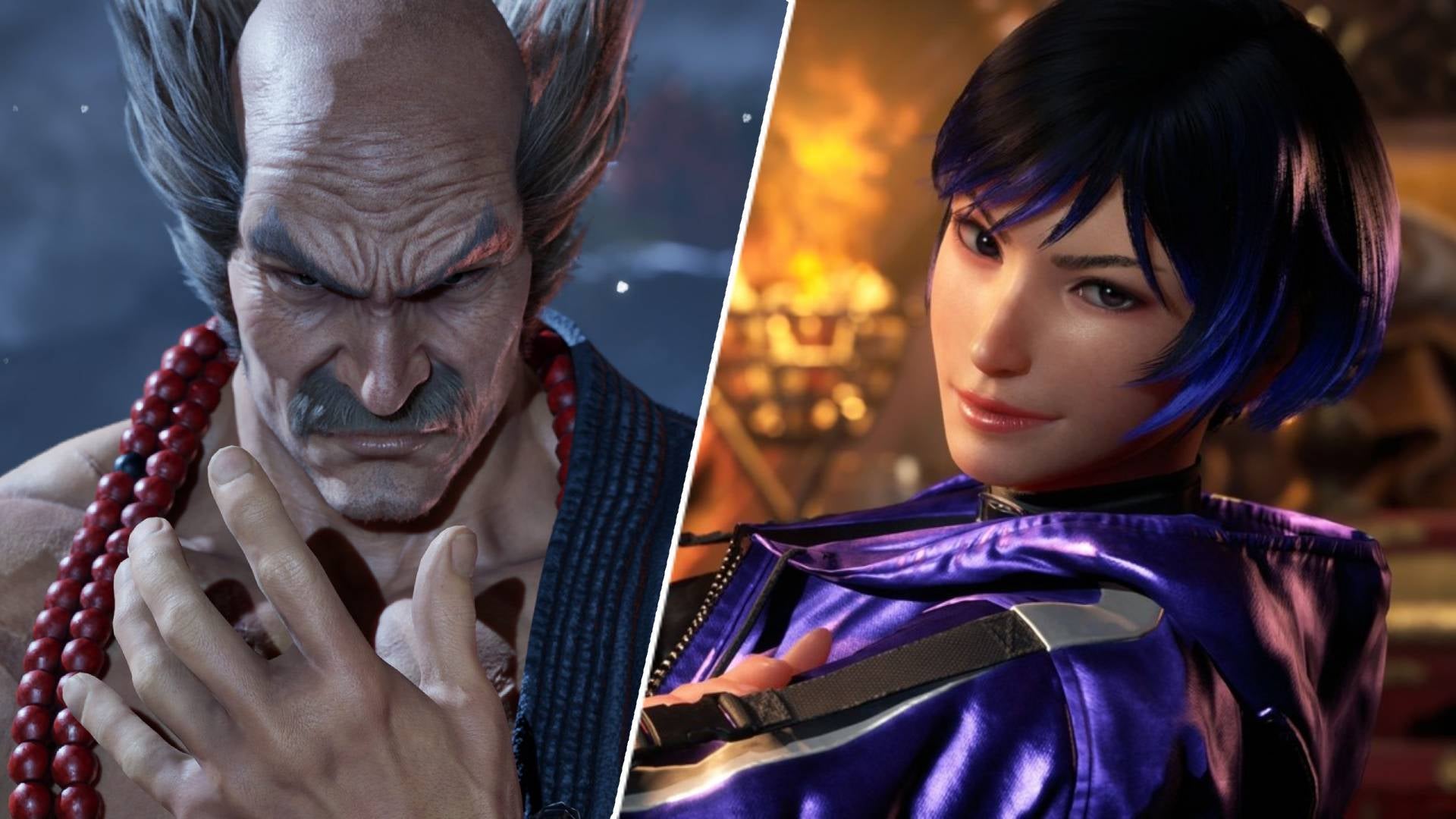 Custom header with Heihachi and Reina in Tekken 8 - 1