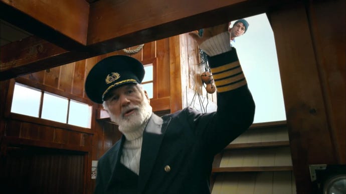 Kapten Birdseye pergi ke bawah dek untuk melihat apa yang terjadi.