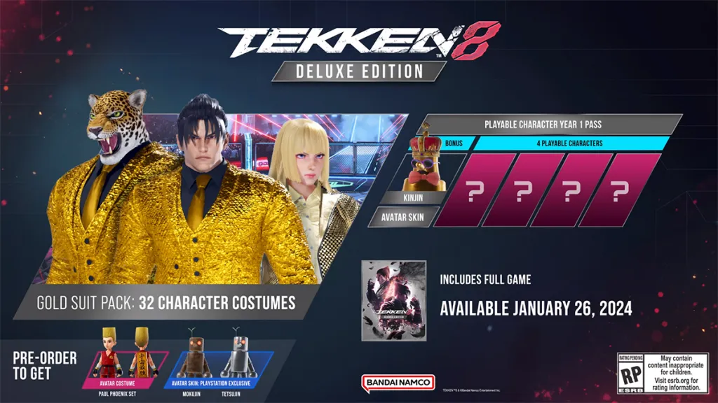 The Tekken 8 DLC roadmap.
