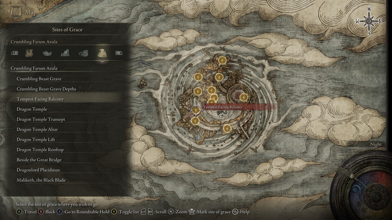 Tempest Facing Balcony Grace in Elden Ring