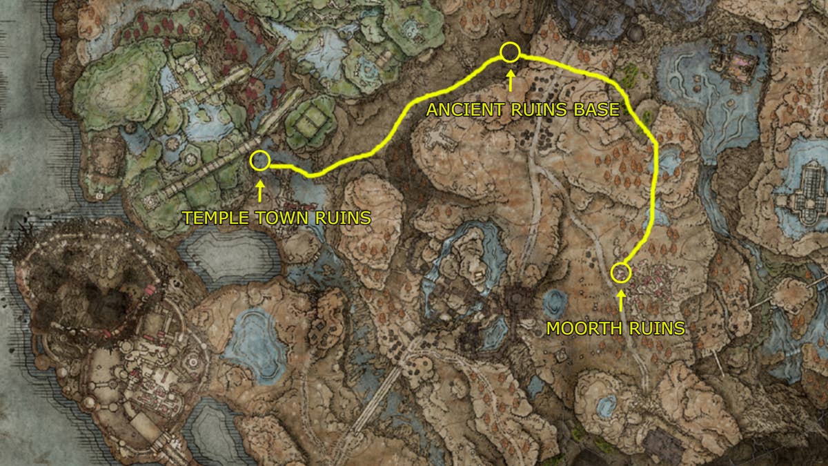 How to get into Temple Town Ruins in Elden Ring DLC | Rock Paper