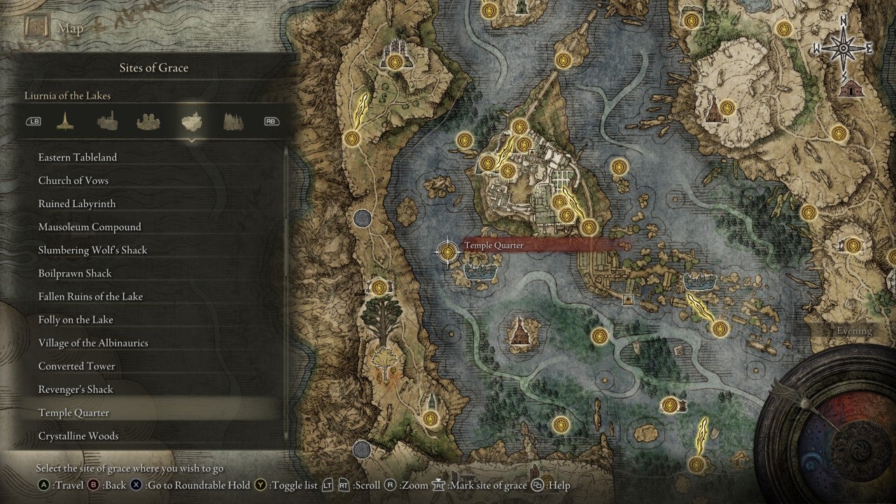 Temple Quarter Grace in Elden Ring