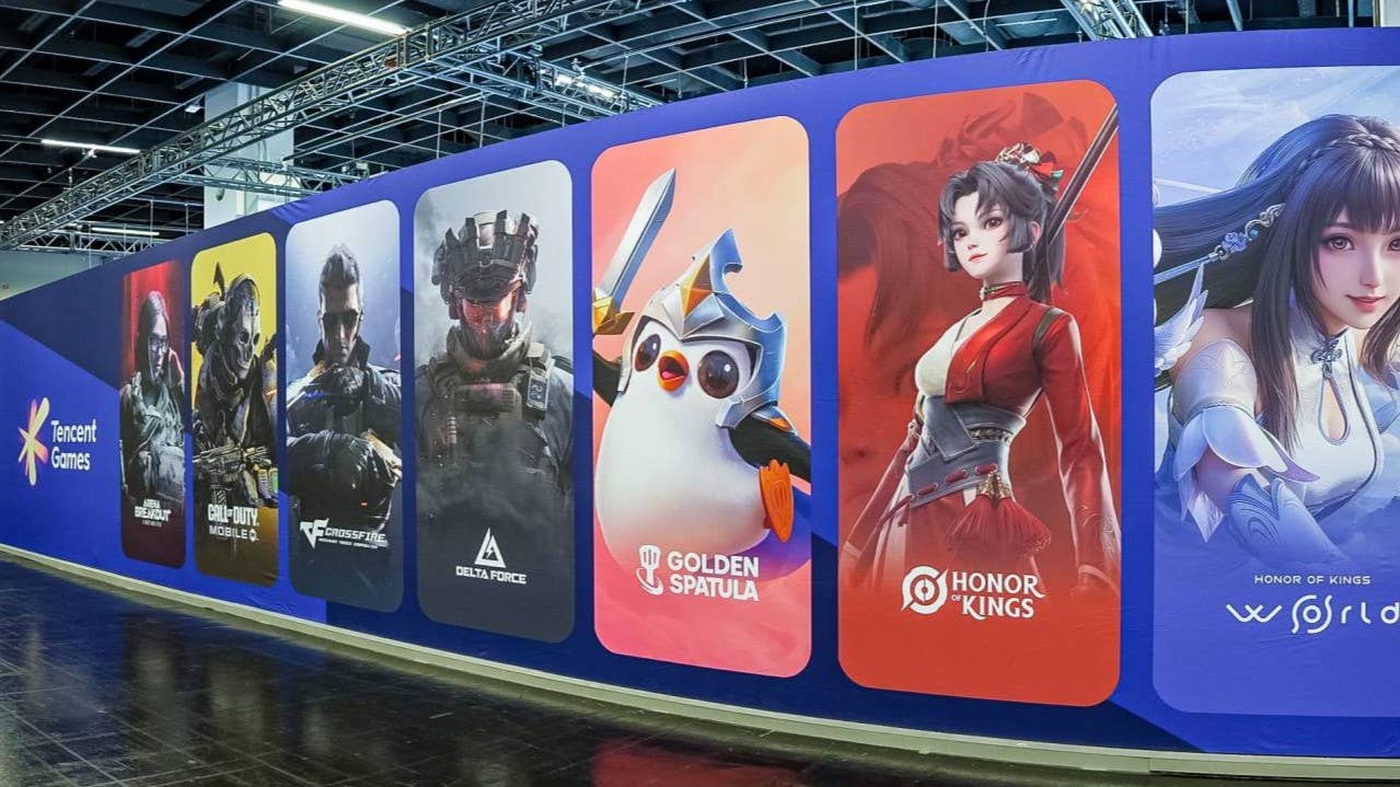 The Tencent Games booth at Gamescom 2025