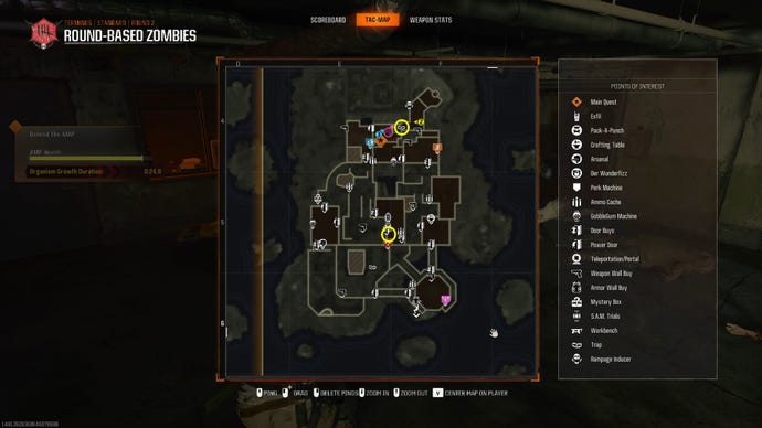 The locations of two Tentacle Traps on the Terminus map in Black Ops 6 Zombies.