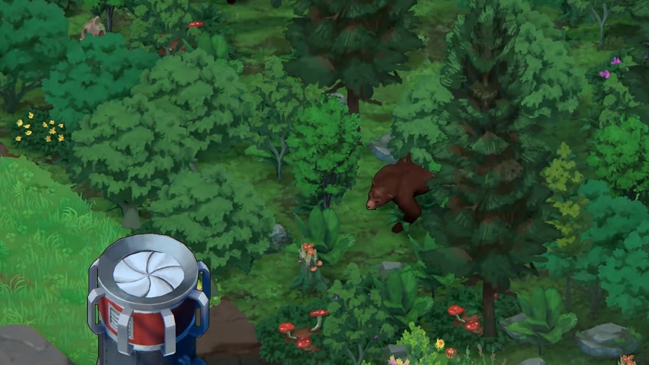 Terra Nil - A bear emerges from a rejuvenated forest near a renewable power source. - 20
