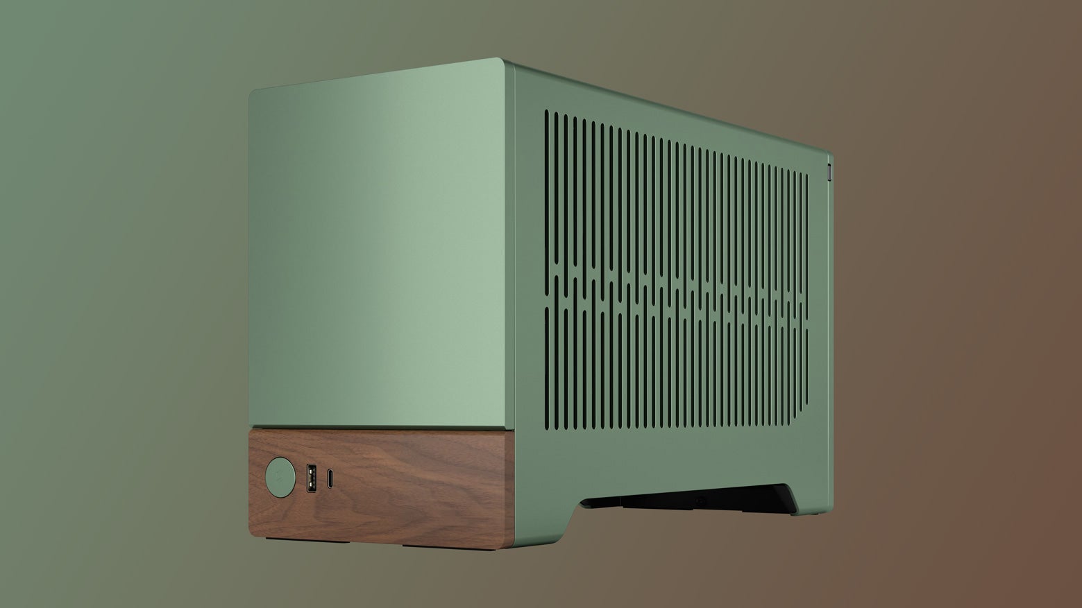 fractal design terra pc case on a gradient background