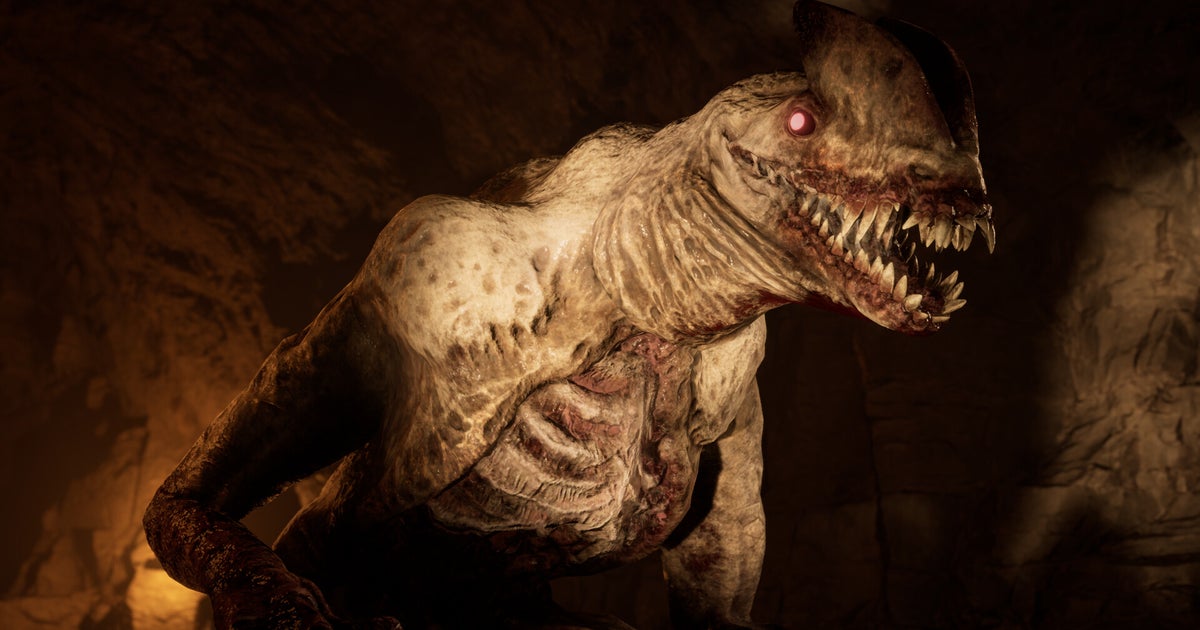 Jurassic Park, parkour and Five Nights At Freddy's meet in Terrible Lizards, in which you must go faster