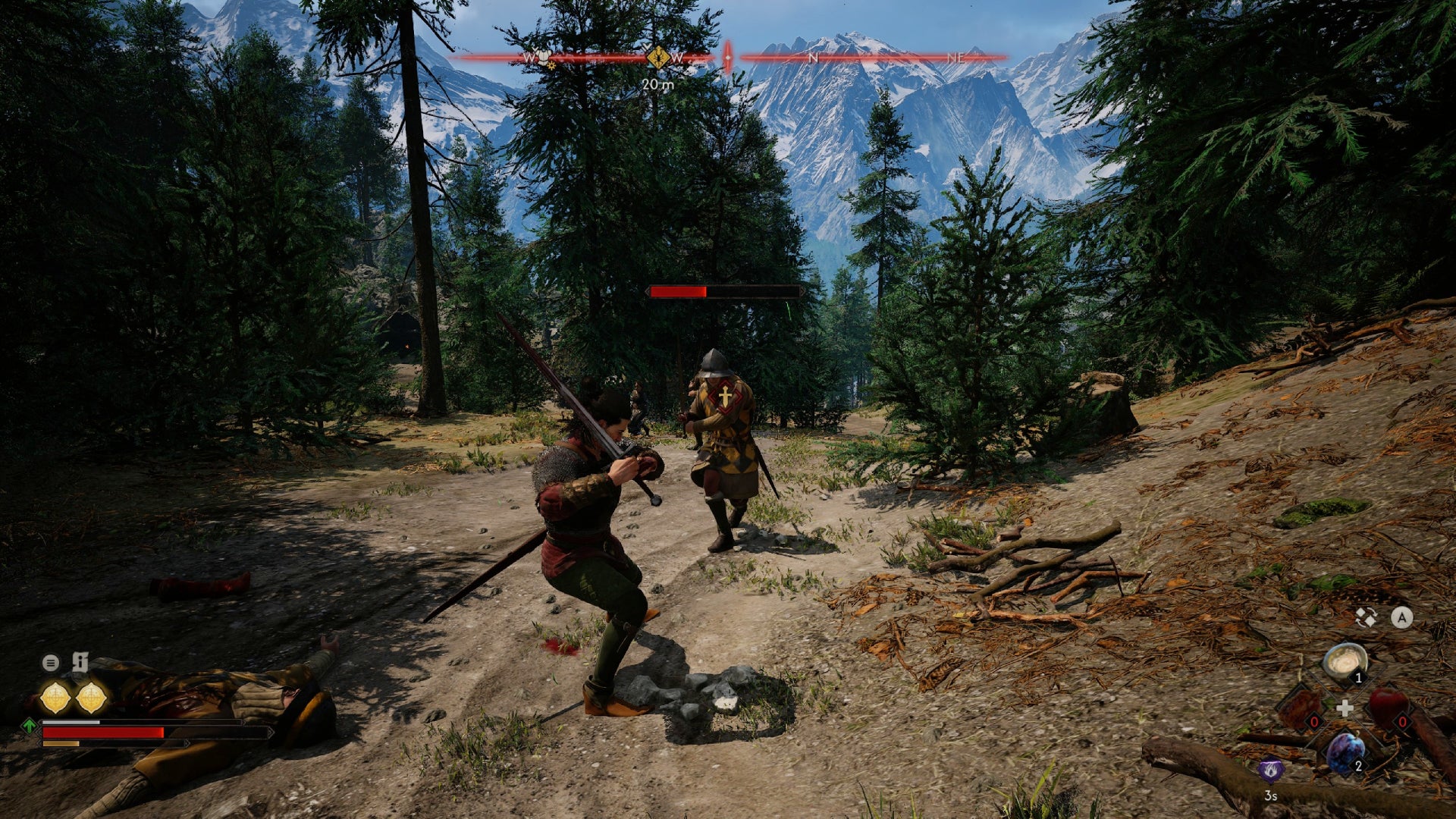 Human coen fights Brencis' soldiers in The Blood of Dawnwalker.