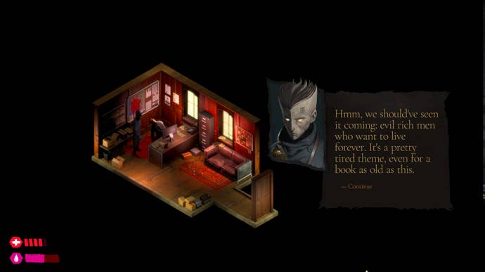 Fictional adventures in a screenshot from The Bookwalker.