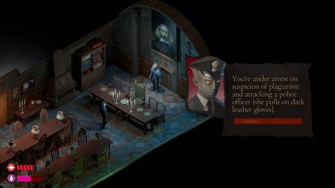 Fictional adventures in a screenshot from The Bookwalker.