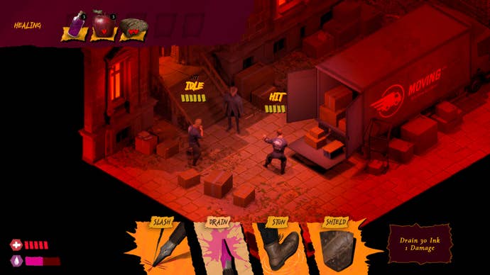 Fictional adventures in a screenshot from The Bookwalker.