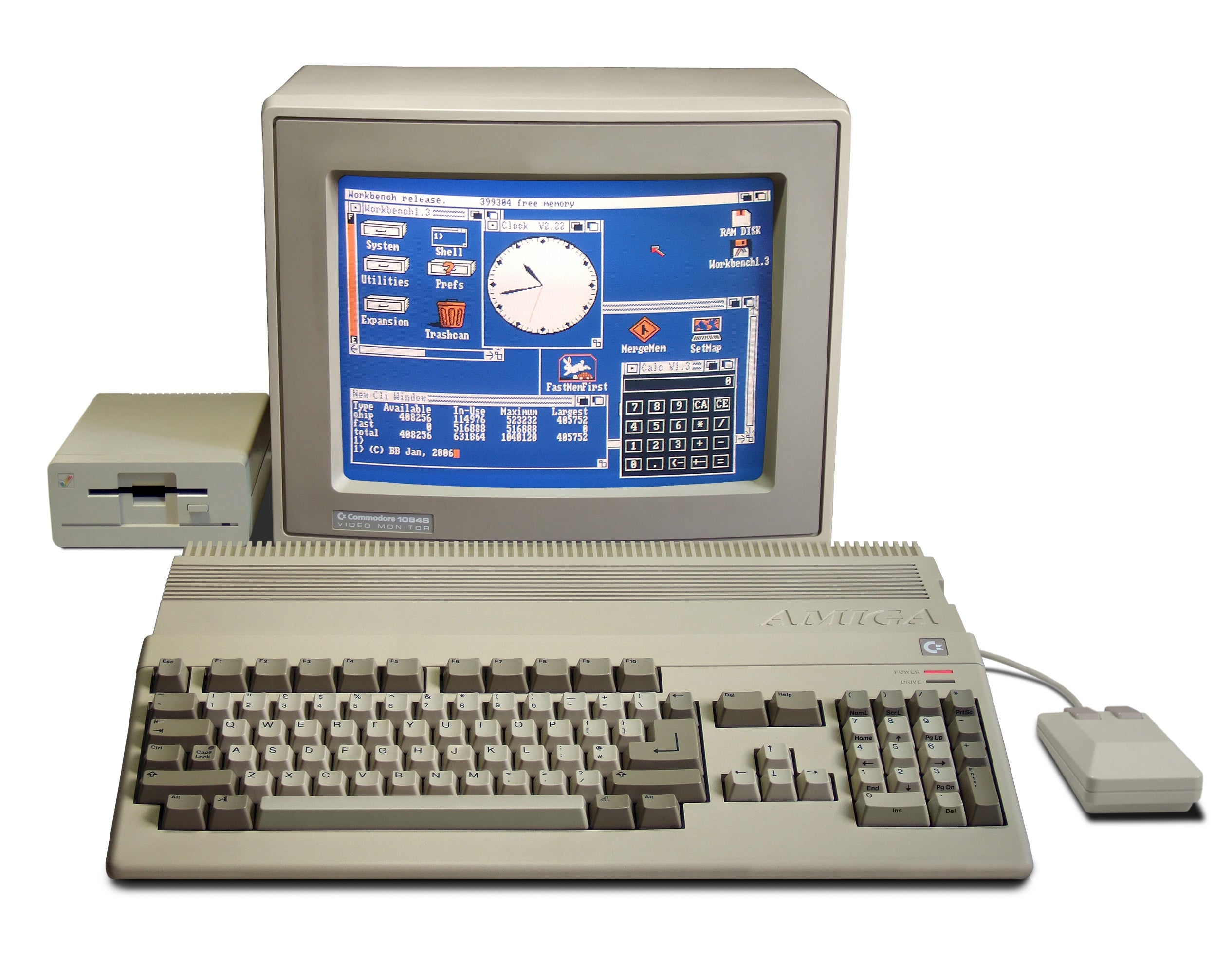 Commodore Amiga 500 512KB増設済み、オマケ付き The Amiga 500 in pictures and videos | Eurogamer.net