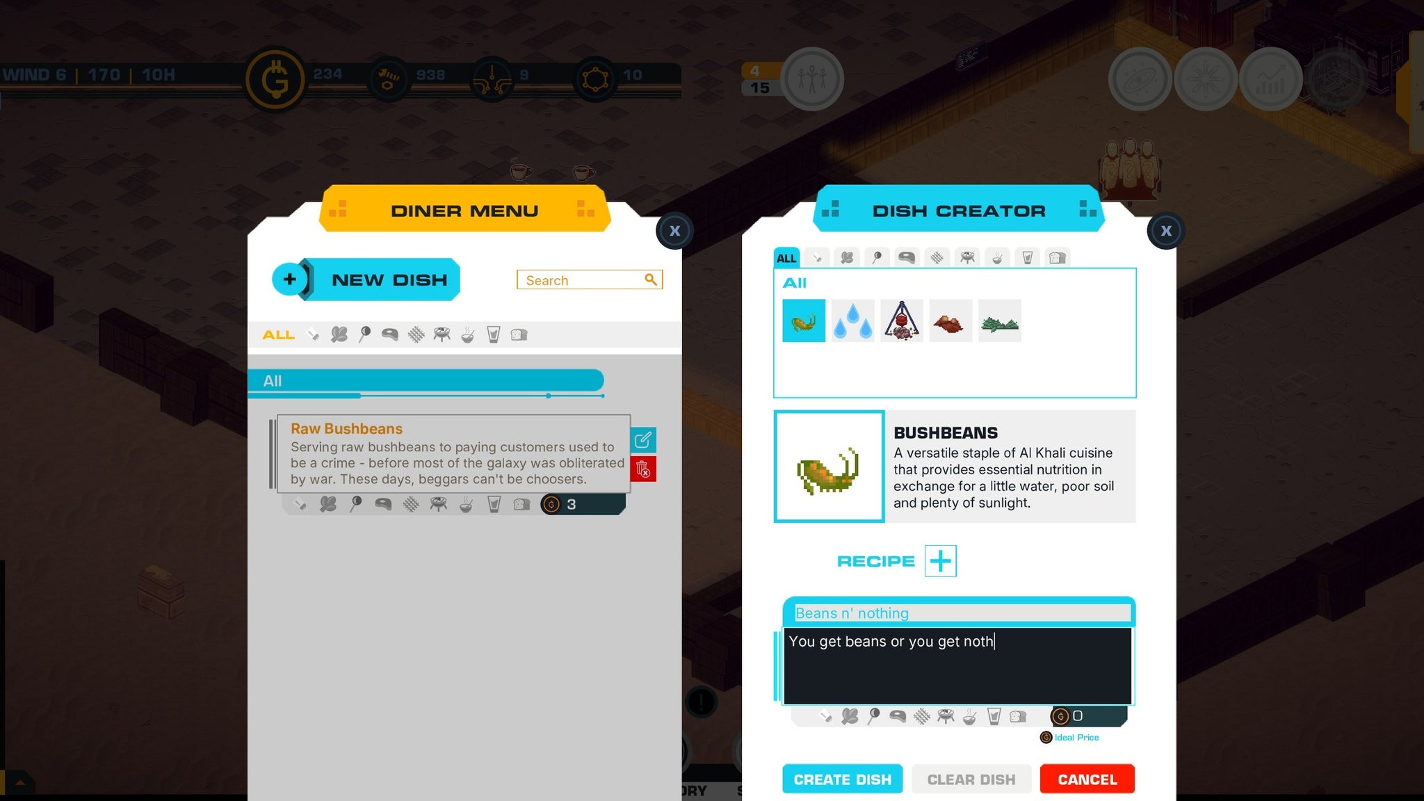 You get beans or you get nothing at The Diner At The End Of The Galaxy. - 4