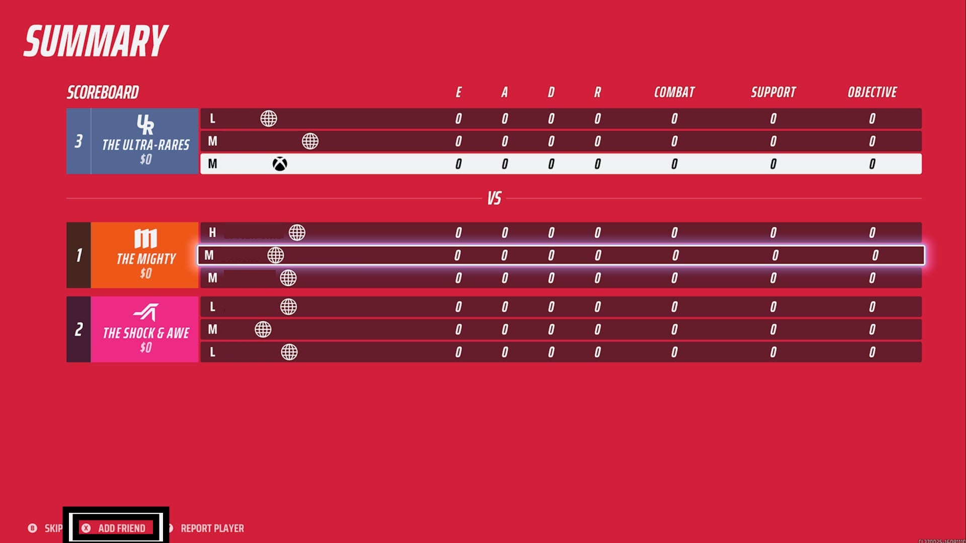 the finals match over scoreboard with add friend prompt highlighted