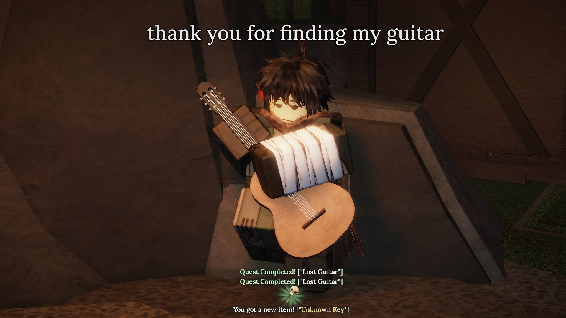 A screenshot from the roblox game The Forge, showcasing the rewards earned for completing Bard's missing guitar quest. - 6