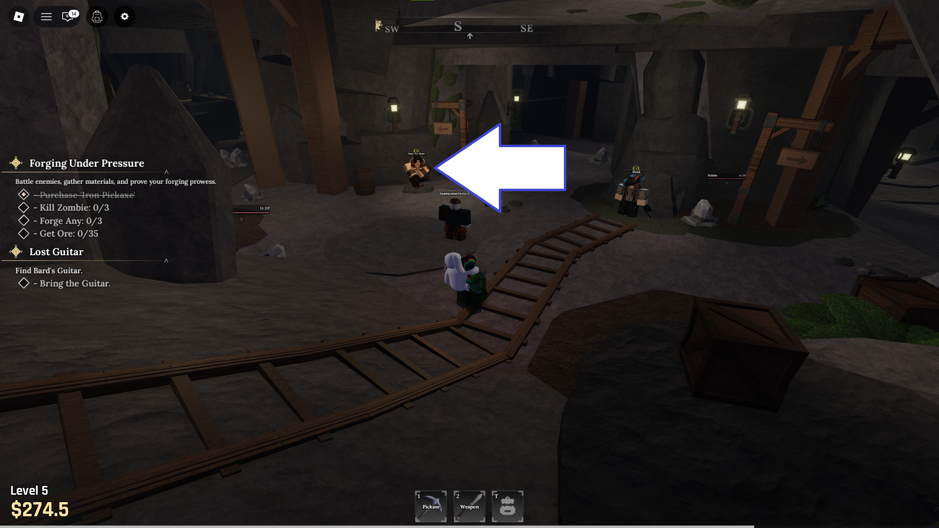 A screenshot of The Forge in Roblox showing Umut. - 4