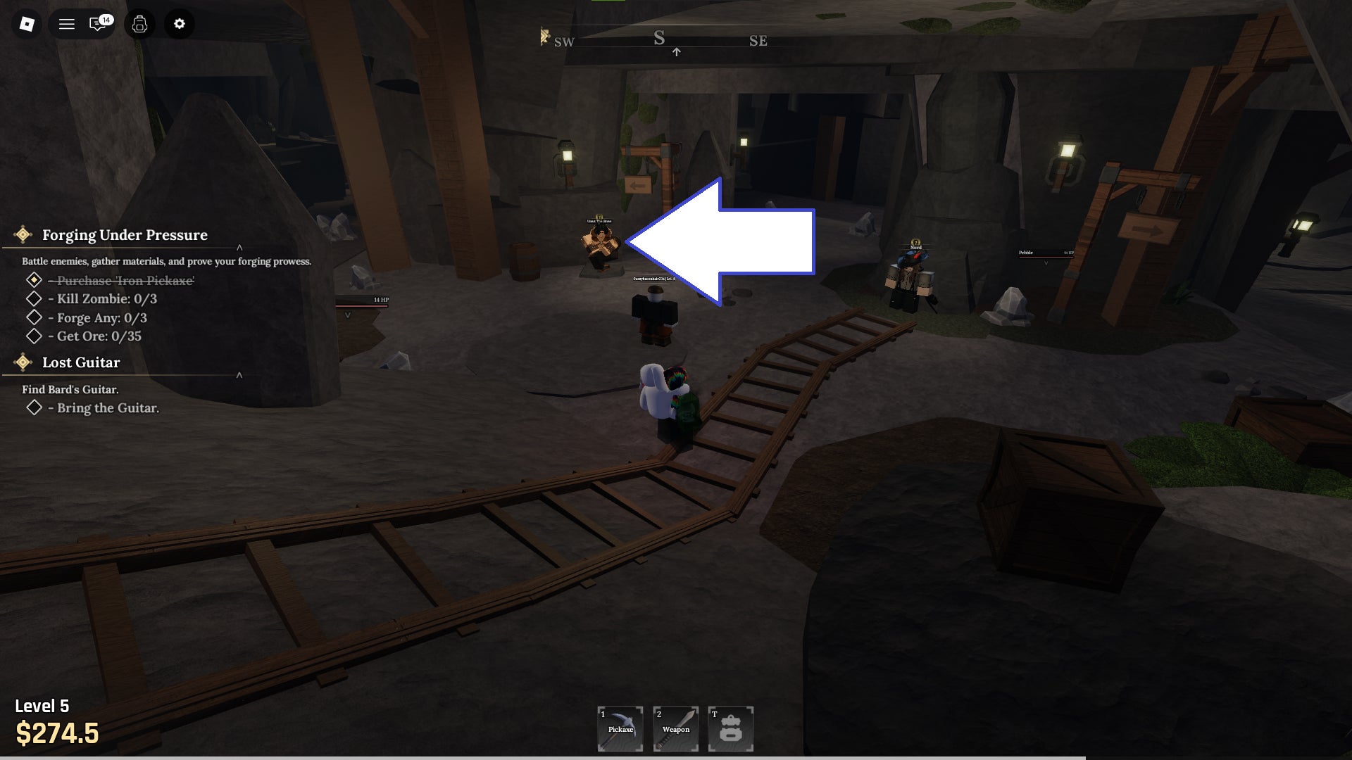 A screenshot of The Forge in Roblox showing Umut. - 4