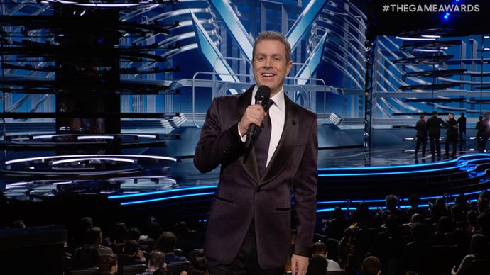 Geoff Keighley hosting The Game Awards 2023 in Los Angeles.