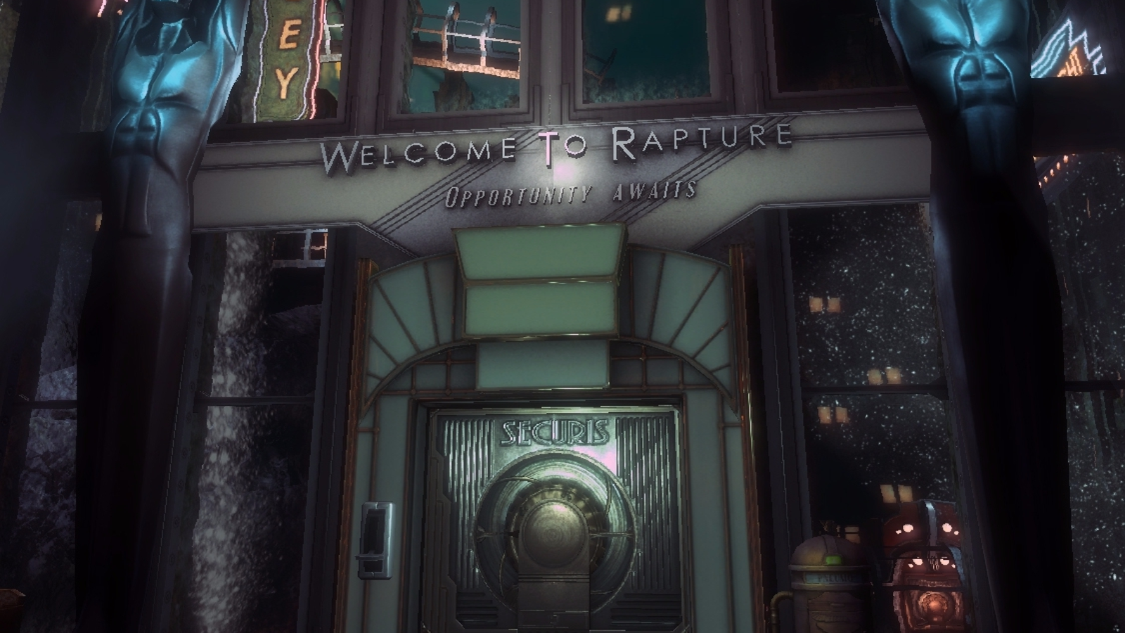 Bioshock Rapture Bioshock Rapture Vintage Style Travel Poster Print