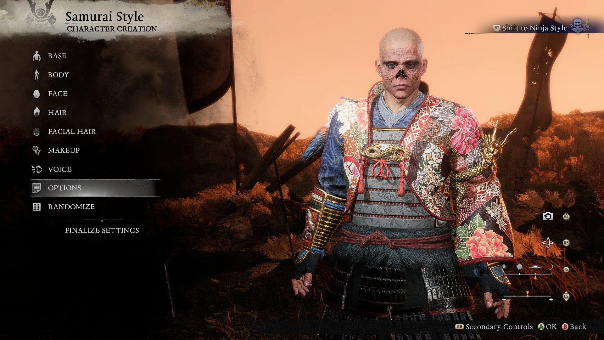 A Nioh 3 character who looks like the Ghoul, from the Fallout TV show. - 10