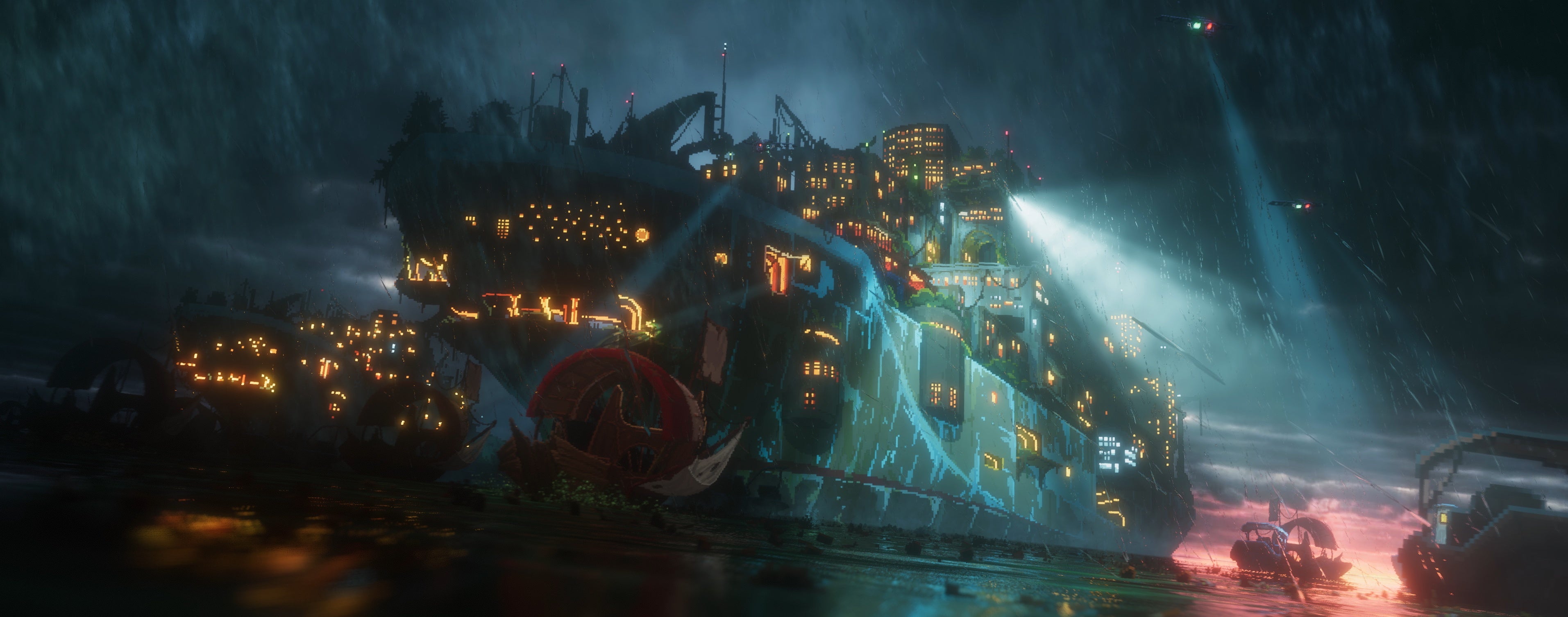 An image of a big boat in The Last Night.