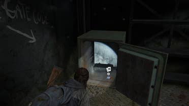Ellie collectin loot from a open safe afta inputtin tha combination up in Da Last of Us Part 2 Remastered on PS5