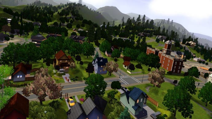Presentation of Sims 3 Steam Promo Art City