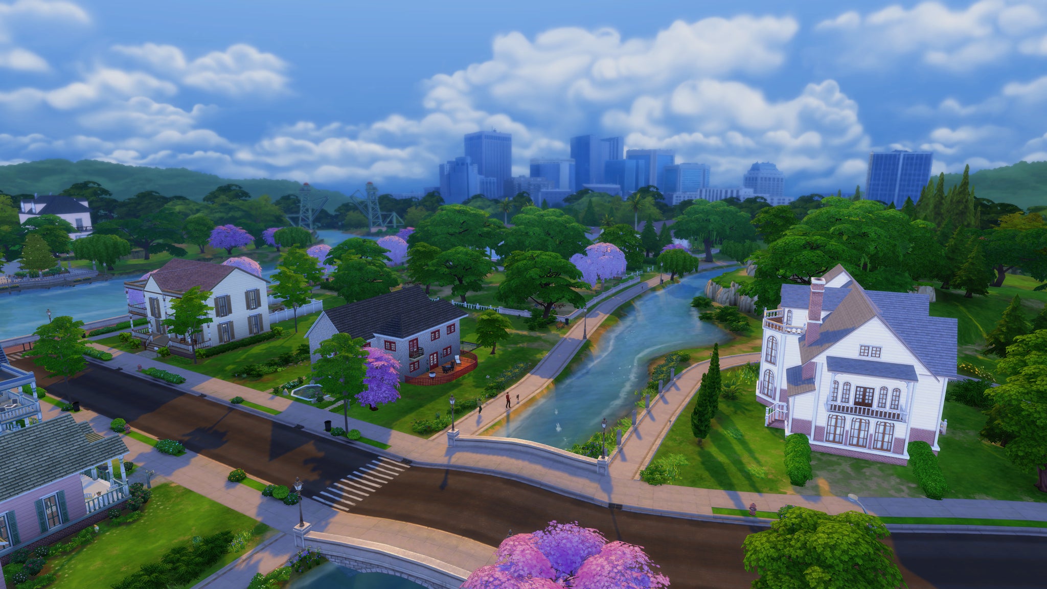 A custom house in a neighbourhood in The Sims 4. - 5