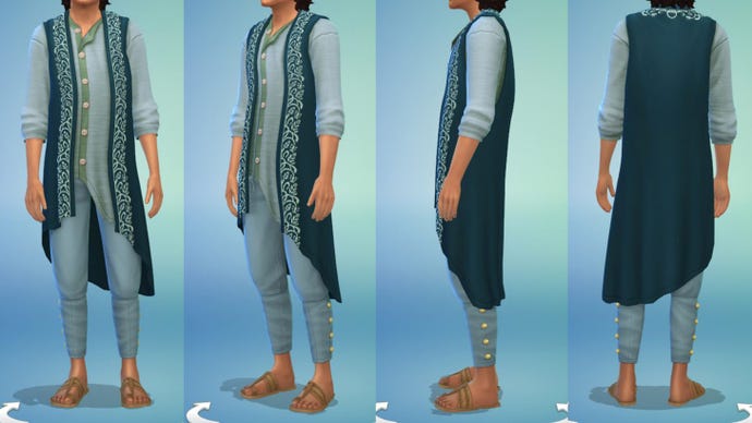 The Sims 4 clothing styles inspired by Mumbai, India’s Fashion Street.