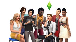 A render originally released to demonstrate The Sims 4's new gender customisation options in 2016. It shows seven Sims with a wide variety of gender expressions reflected in their hair, clothing, and body types.