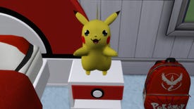 Love this tiny Pikachu with an amazing Sims 4 pokémon mod