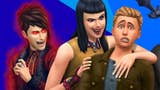 The Sims 4 Vampire artwork showing three Sims, two of which are vampires.