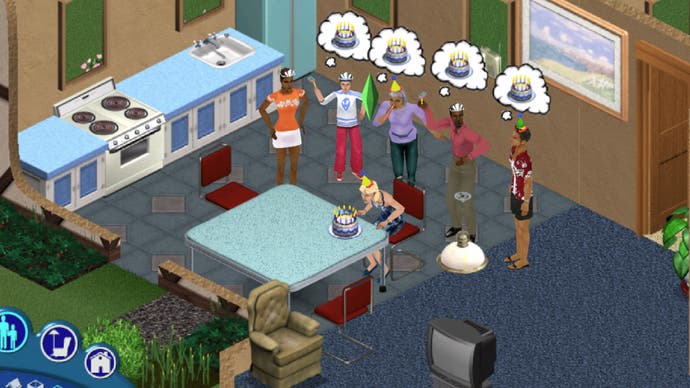 The Sims Birthday Party Promo Art Legacy Collection