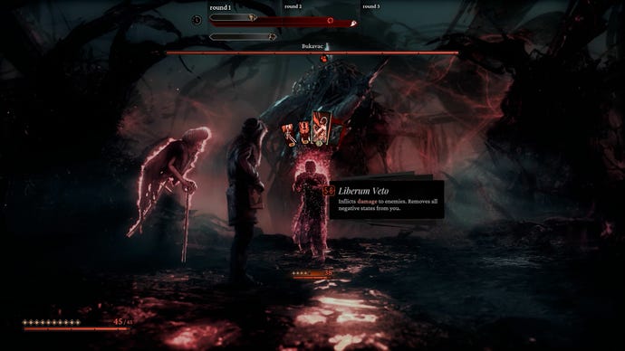 A man and his demon fight the otherworldly Bukavac in The Thaumaturge