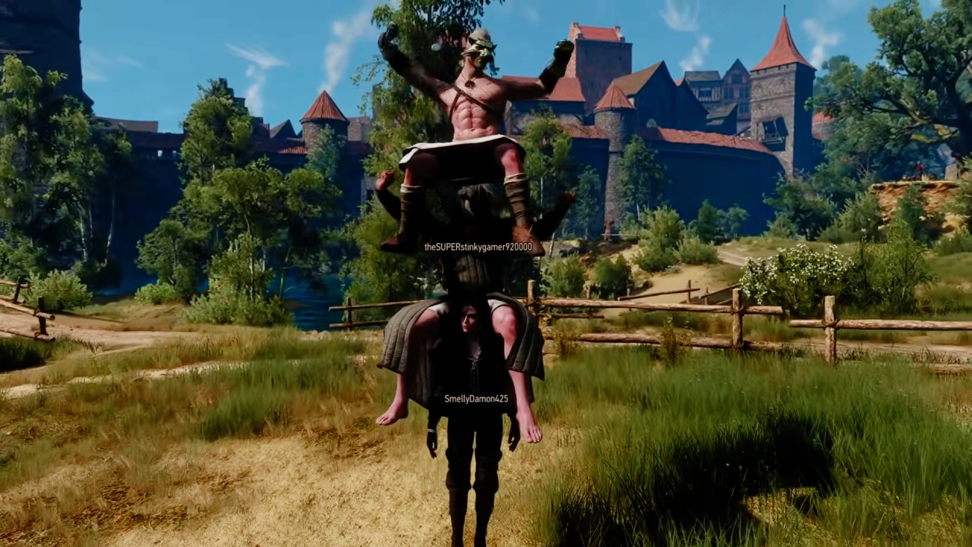 The Witcher 3 multiplayer mod's latest major update adds the only mount you'll ever need - your fellow players