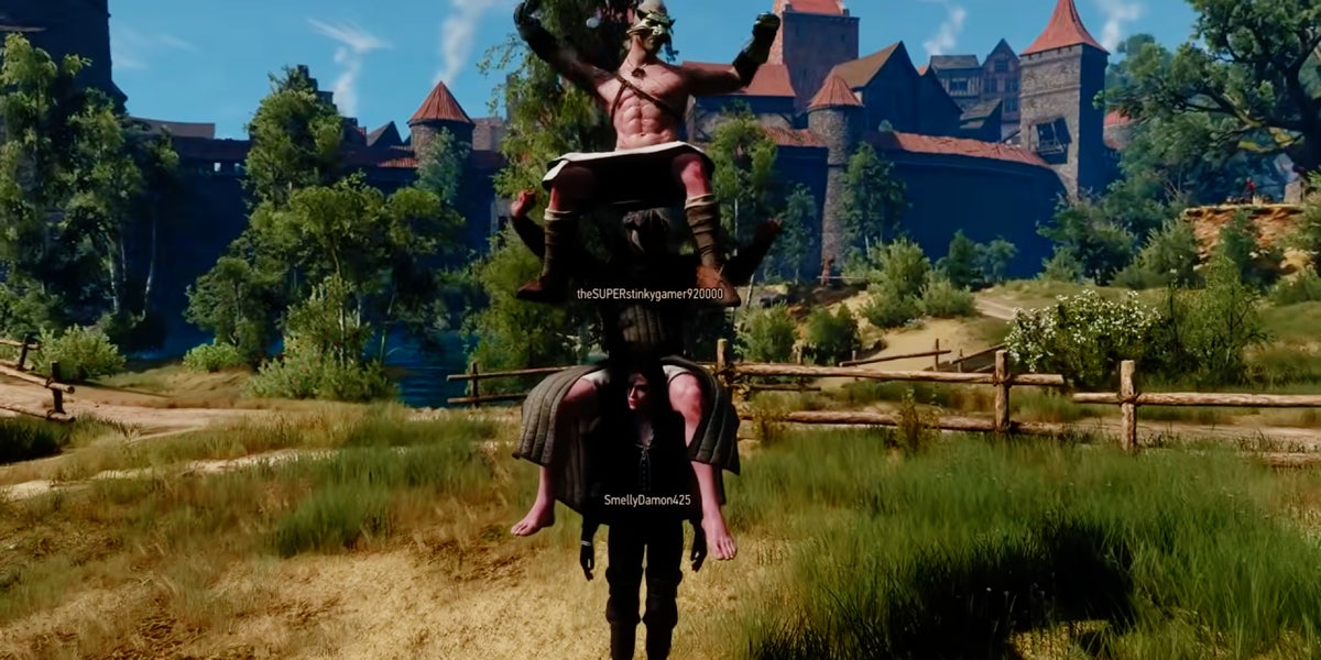 The Witcher 3 multiplayer mod’s latest major update adds the only mount you’ll ever need – your fellow players