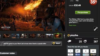 The Witcher 3 PC is £32.49 at Green Man Gaming