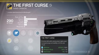 Destiny The Taken King - how to get Exotic hand cannon The First Curse