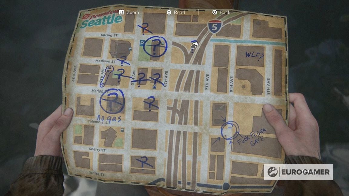 The Last Of Us 2 Downtown Seattle All Locations And Map For The The Last Of Us Part 2 3 304