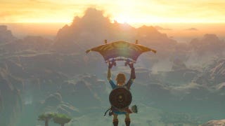 Watch someone ride a Guardian through the air in The Legend of Zelda: Breath of the Wild