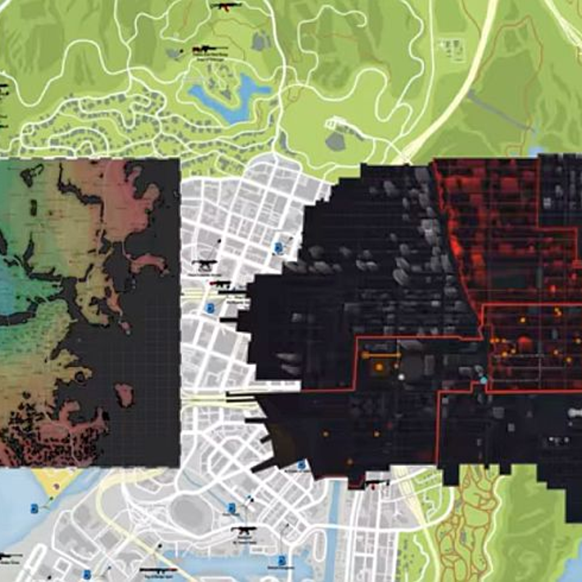 Gta V Map Size Comparison
