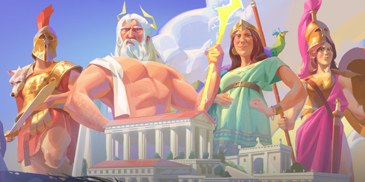 Pick your favourite Greek god and build a metropolis in their name in the strategy city-builder Theos: Cities of Myth